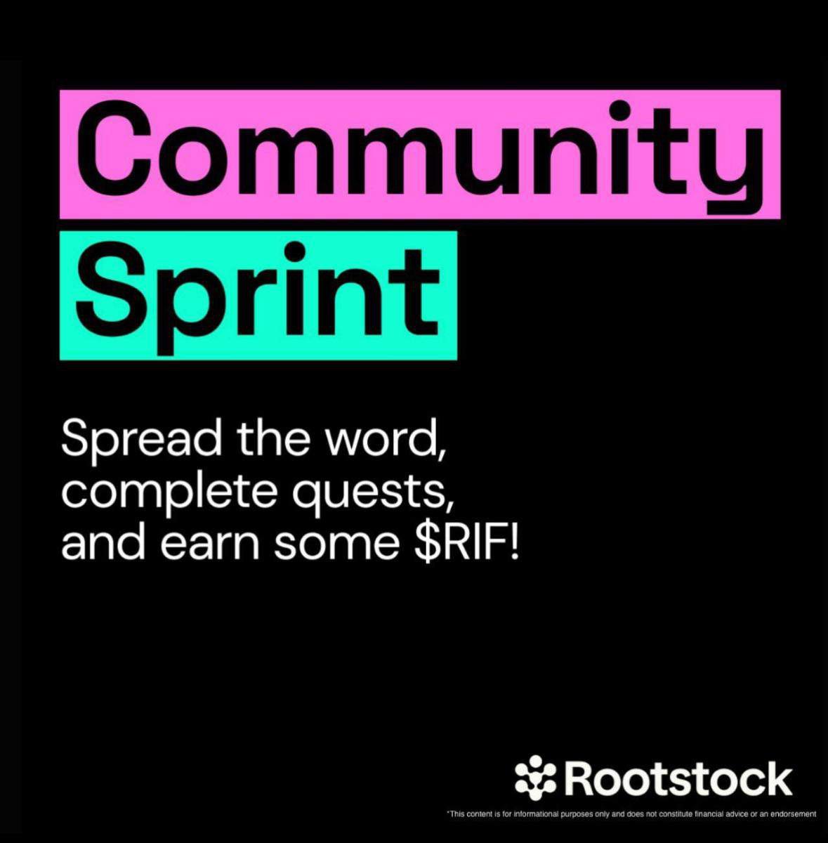 Rootstock Community Sprint Airdrop